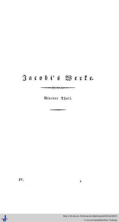 Jacobi's Werke. Vierter Theil.