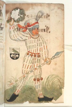 Schembartläufer mit Wappen, 1464