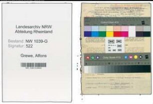 Entnazifizierung Alfons Grewe , geb. 06.04.1909 (Studienassessor)