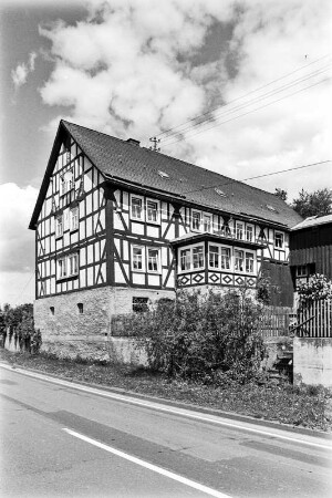 Wohnhaus (Einhaus, Fachwerk); Hatzfeld, Hof Schafhort 1
