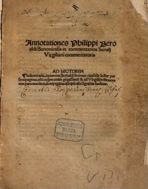 Annotationes in commentarios Servii Virgiliani commentatoris