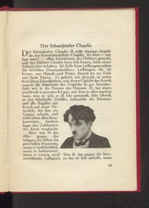 Der Schauspieler Chaplin