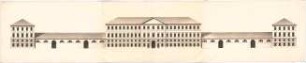 Fischer, Carl von; München; Marstall und Pagerie - Fassade der Pagerie (Ansicht)