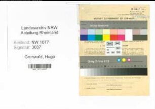 Entnazifizierung Hugo Grunwald , geb. 18.10.1895 (Polizist)