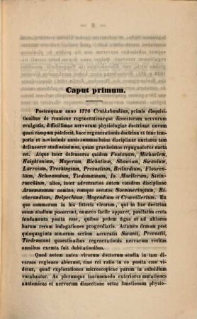 De regeneratione gangliorum : Diss. inaug. physiol.