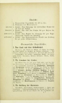Germanische Urgeschichte
