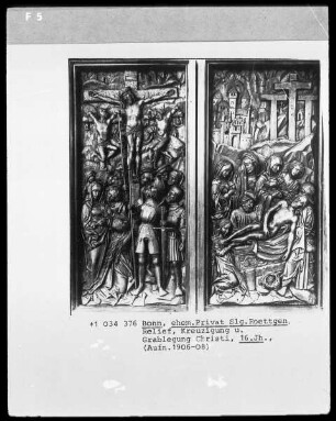 Kreuzigung und Grablegung Christi
