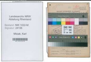 Entnazifizierung Karl Misiak , geb. 20.08.1893 (Kaufmaennischer Angestellter)