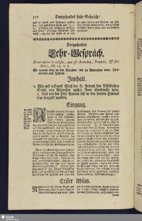 Dreyzehendes Lehr-Gespräch.