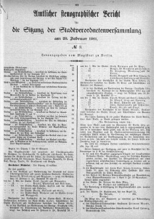 No. 8, 23. Februar 1911