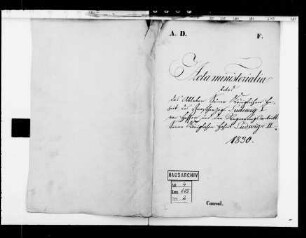 Ableben Großherzog Ludwigs I. und Regierungsantritt Ludwigs II. (Notifikationen und Kondolenzen)