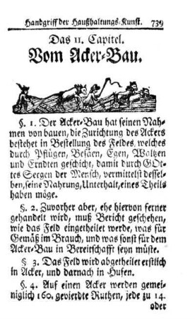 Das 11. Capitel. Vom Acker-Bau.