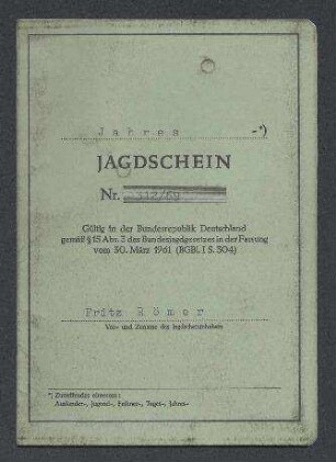 Jagdschein