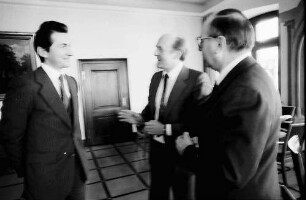 Freiburg: Empfang des italienischen Botschafters in Deutschland; Luigi Vittorio Ferraris und H. Musella (Konsul, Freiburg)