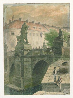 Die alte Herkulesbrücke und Fichte Haus