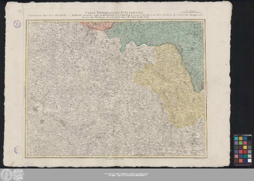 Feuille XLIV: Carte Topographique D'Allemagne Contenant une Partie de la Royaume du Boheme Scavoir les Cercles de Königgrætz, et Chrudim, le Comte de Glatz, et une Partie du Duchè de la Silesie
