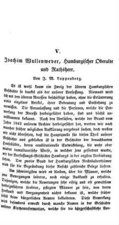 Joachim Wullenwever, Hamburgischer Oberalte und Rathsherr