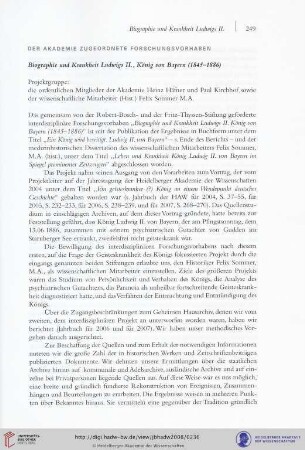 Biographie und Krankheit Ludwigs II., König von Bayern (1845-1886)