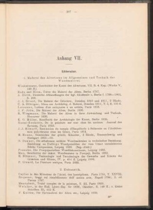 Anhang VII. Litteratur.
