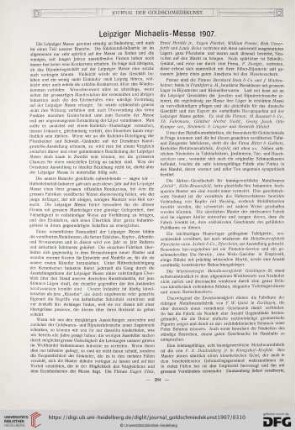 Leipziger Michaelis-Messe 1907