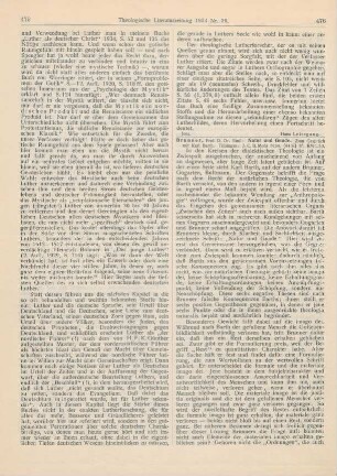 476-477 [Rezension] Brunner, Emil, Natur und Gnade