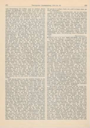 476-477 [Rezension] Brunner, Emil, Natur und Gnade