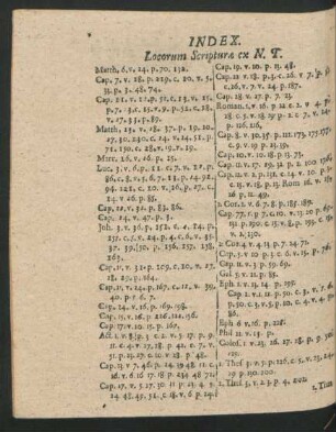Index Locorum Scripturae ex N.T.