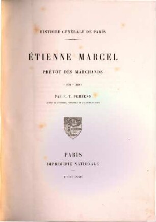 Étienne Marcel : Prévôt des marchands (1354-1358)