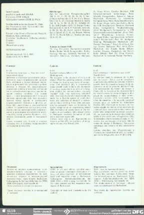 Inhaltsangaben russisch, englisch, französich, Impressum