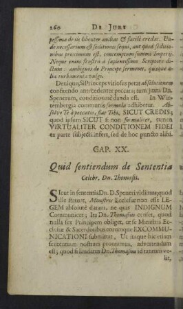 Cap. XX. Quid sentiendum de Sententia
