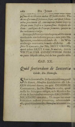 Cap. XX. Quid sentiendum de Sententia