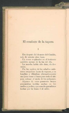 El combate de la tapera