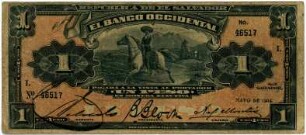 Geldschein, 1 Peso, 1914