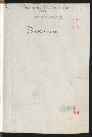 Das Ander Buch der Heiligen Leben