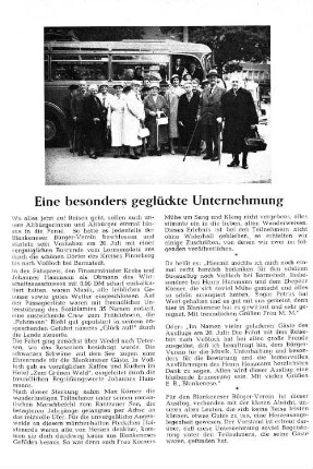 Eine besonders geglückte Unternehmung