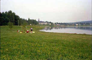 Weißenstadt: Egersee [Weißenstädter See], mit Ort