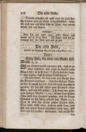 Die elfte Rede, gehalten am Sonntage Exaudi dem 30sten May 1756.