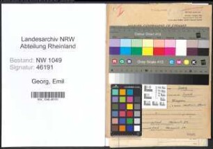 Entnazifizierung Emil Georg , geb. 27.09.1901 (Ingenieur)
