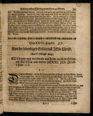 403-414, Das XXVII. Capitel