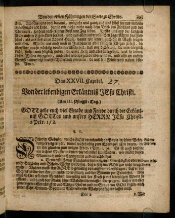 403-414, Das XXVII. Capitel