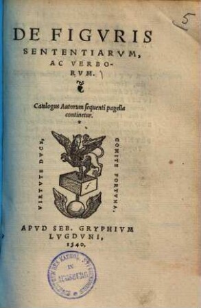De figuris Sententiarum ac verborum