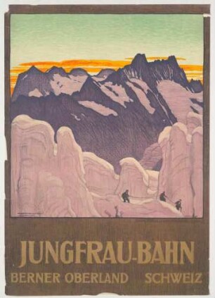 Plakat: Jungfraubahn - Berner Oberland-Bahn