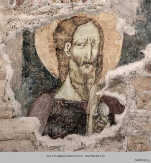 Verkündigung an Maria mit dem Heiligen Johannes dem Täufer und einer Heiliger