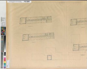 Arnsberg, Regierungshauptgebäude, Neubau, 5. Obergeschoss, 6. Obergeschoss, 7. Obergeschoss, 8, Obergeschoss, Grundriss