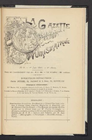 N° 9. — 1er Juin 1900