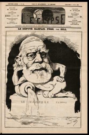 Le député Raspail père, par Gill