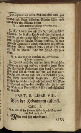 Liber VIII. Von der Hebammen-Kunst.