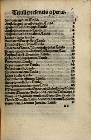 Scribendi orandique modus : mit Widmungsbrief des Autors an Valerius Crispinus, Venedig »decimo nono Kalendas Iunias« 1498