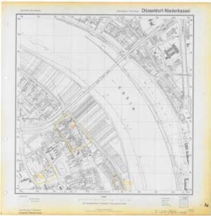 Deutsche Grundkarte, Blatt Düsseldorf-Niederkassel, 1958