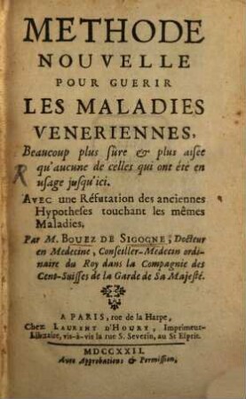 Méthode nouvelle pour guérir les maladies vénériennes